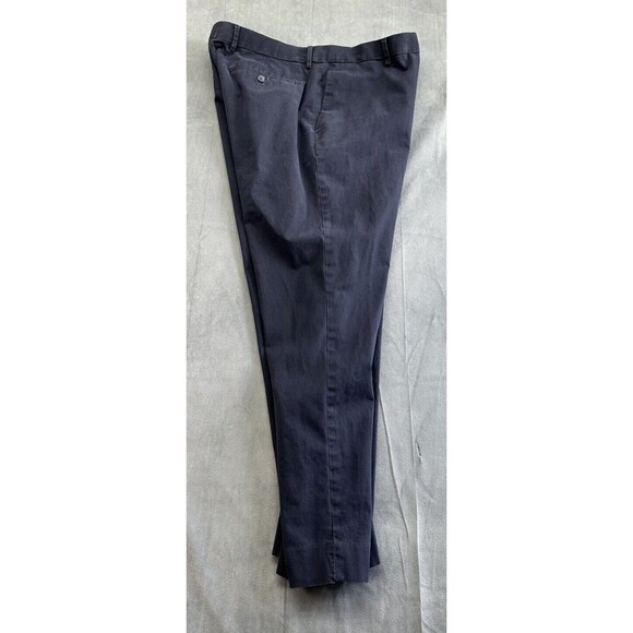 Banana Republic Chino Pants Men's 35x32 Straight Blue Flat Slacks RUNS SMALL - Picture 6 of 14